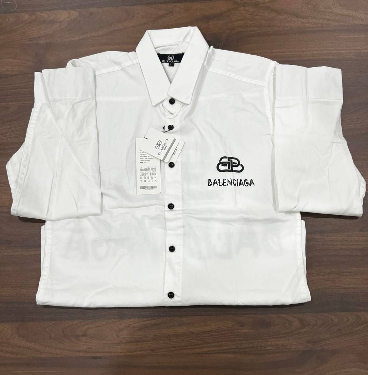 Men's White Premium Branded shirt