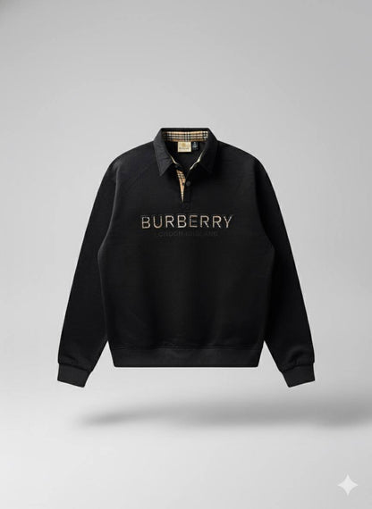 Men's Burberry Collar Sweatshirt