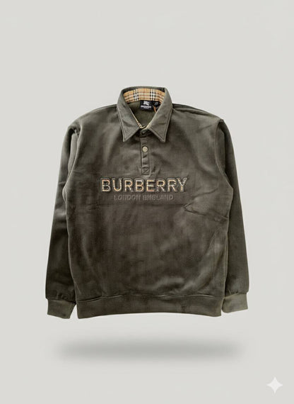 Men's Burberry Collar Sweatshirt