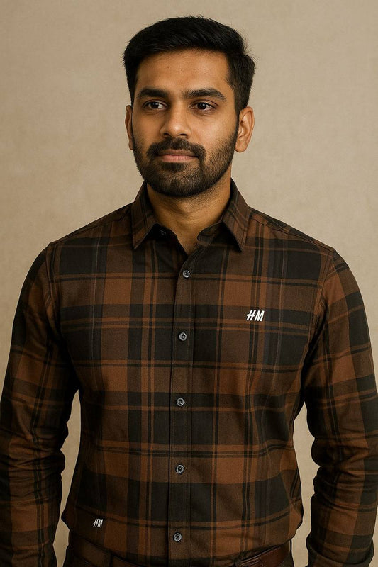 Men’s H&M Premium Shirt - Brown