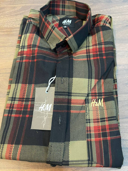 Men’s Premium Plaid Collar Shirt